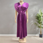 Elegant V-Neck Satin Dress for Women – High Waist Slim Fit | 10 Colors | S-3XL | Chic Party & Evening Wear